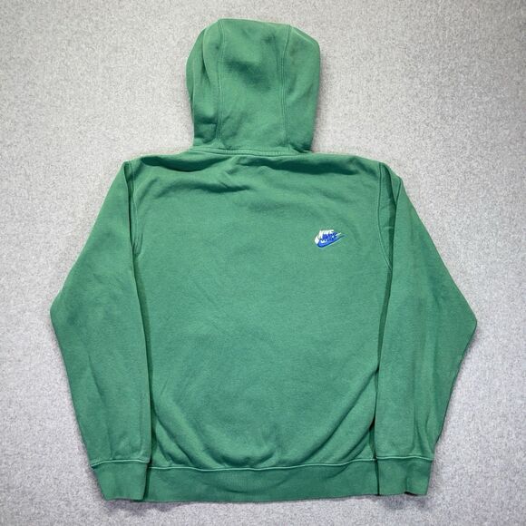 Nike Hoodie Sportswear Essentials+ Mens M Med Green Sweatshirt Swoosh DM8882-350 - Picture 9 of 13